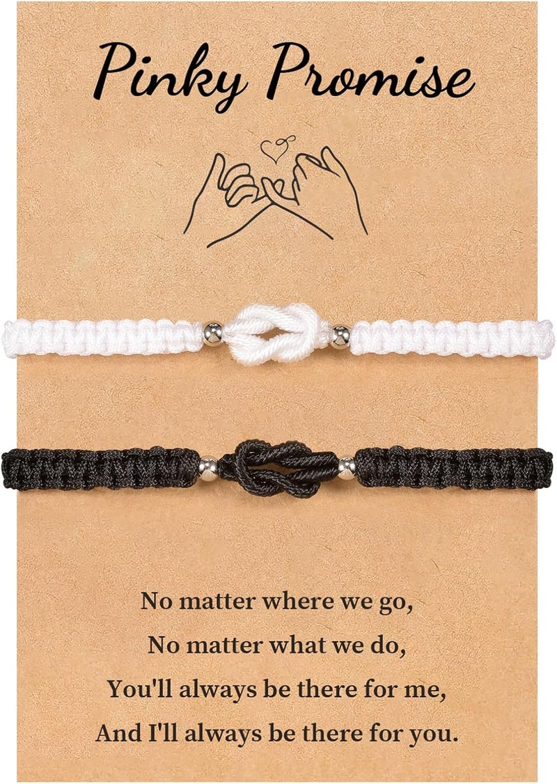 VU100 Matching Bracelets for Couples Bracelets Gifts for Girlfriend Boyfriend Long Distance Relationship Gifts Matching Bracelets Present for Birthday Christmas Anniversary - Image 1